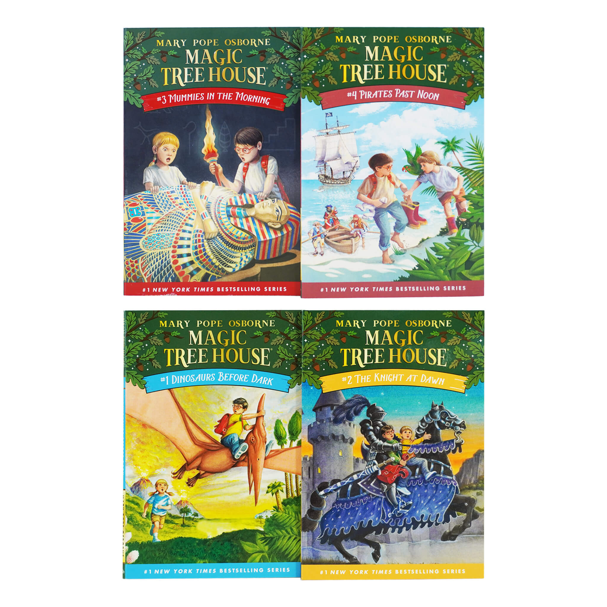 BIBLIO, Magic Tree House #1-4 by Mary Pope Osborne