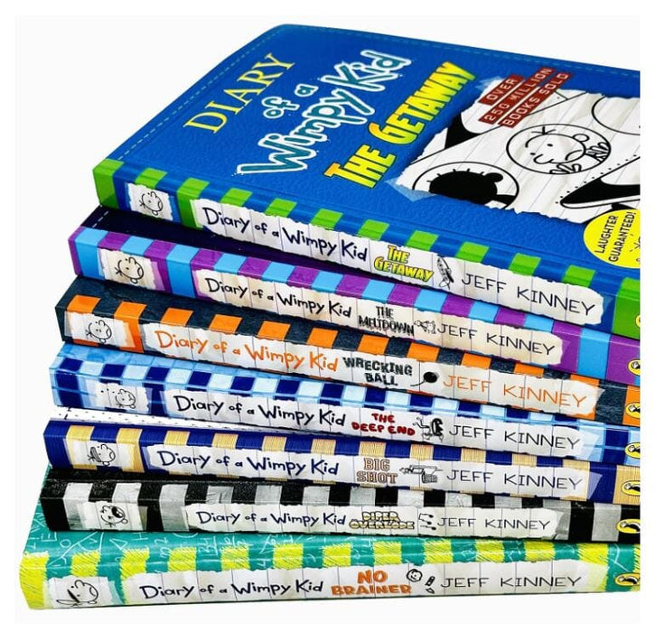 Diary of a Wimpy Kid By Jeff Kinney: 12-18 Collection Set - Age 7-12 - Paperback/Hardback 7-9 Penguin Random House Children's UK