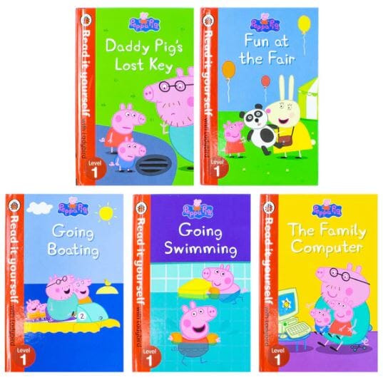 Peppa Pig Read It Yourself (Level 1) by Ladybird: 5 Books Collection Box Set - Ages 3+ - Hardback 0-5 Penguin