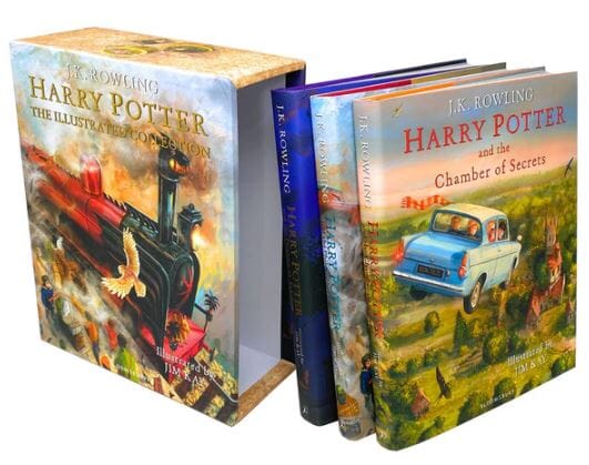 Harry Potter: The Illustrated Magical Classics By J.K. Rowling 3 Books Collection Box Set - Ages 7+ - Hardcover 9-14 Bloomsbury Publishing PLC