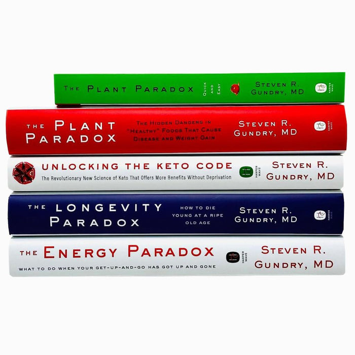 Paradox Collection (Plant, Unlocking the Keto Code, Energy, Longevity & Quick and Easy) 5 Books Set By Dr. Steven R Gundry, MD - Non Fiction - Hardback/Paperback Non-Fiction HarperCollins Publishers