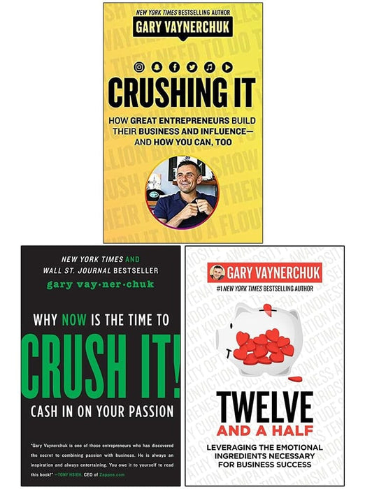 Gary Vaynerchuk Collection (Crush It, Crushing It & Twelve and a Half) 3 Books Set - Non Fiction - Paperback/Hardback Non-Fiction HarperCollins Publishers