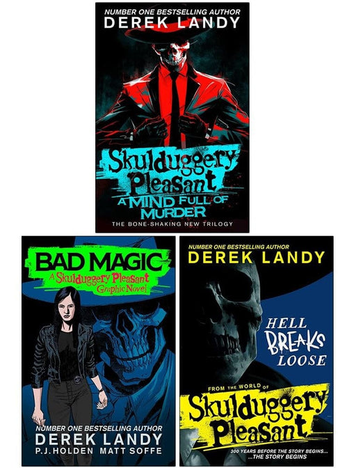 The Skulduggery Pleasant Graphic Novels by Derek Landy 3 Books Collection Set - Ages 11-14 - Paperback Graphic Novels HarperCollins Publishers