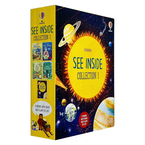 Usborne Lift The Flap See Inside Series Collection 1: 4 Books Set - Ages 6+ - Board Book 7-9 Usborne Publishing Ltd