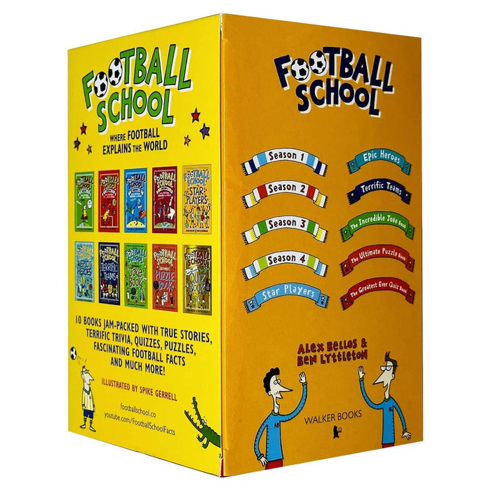 Football School The Fantastic Fan-Thology By Alex Bellos & Ben Lyttleton illustrated 10 Books Collection Box Set - Ages 7+ - Paperback 7-9 Walker Books Ltd