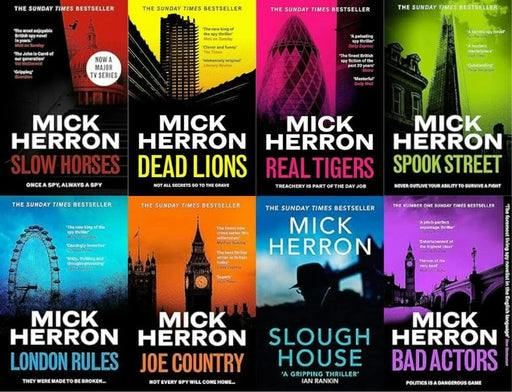 Slough House Series: Book 1-8 by Mick Herron Complete Collection 8 Books Set - Fiction - Paperback Fiction Baskerville