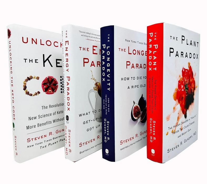 Paradox Collection (Plant, Unlocking the Keto Code, Energy & Longevity) 4 Books Set By Dr. Steven R Gundry, MD - Non Fiction - Hardback Non-Fiction HarperCollins Publishers