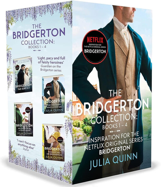The Bridgerton Series by Julia Quinn Books 1-4 Collection 4 Books Set - Fiction - Paperback Fiction Hachette