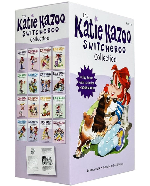 The Katie Kazoo Switcheroo 8 Flips Books With 16 Stories Collection Box Set Plus Bookmark - Ages 7-9 - Paperback 7-9 Penguin