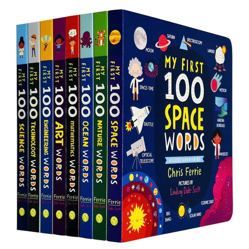 My First STEAM + Words Library By Chris Ferrie: 8 Books Collection Boxed Set - Ages 1-5 - Board Book 0-5 Sourcebooks, Inc