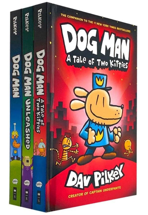 Dog Man: Book 1-3 Graphic Novels by Dav Pilkey 3 Books Collection Box Set - Ages 6-12 - Hardback Graphic Novels Scholastic