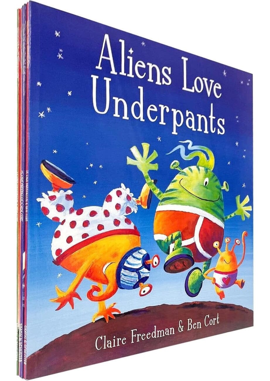 Aliens Love Underpants 6 Book Set Collection By Claire Freedman & Ben Cort - Paperback - Age 5-7 5-7 Simon & Schuster Ltd