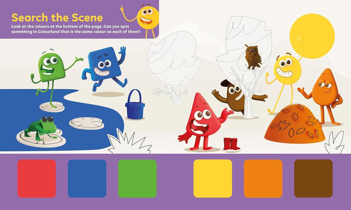 Colourblocks Colour Play: A Lift-the-Flap Book By Sweet Cherry Publishing - Ages 3-5 - Board book 3-5 Sweet Cherry Publishing