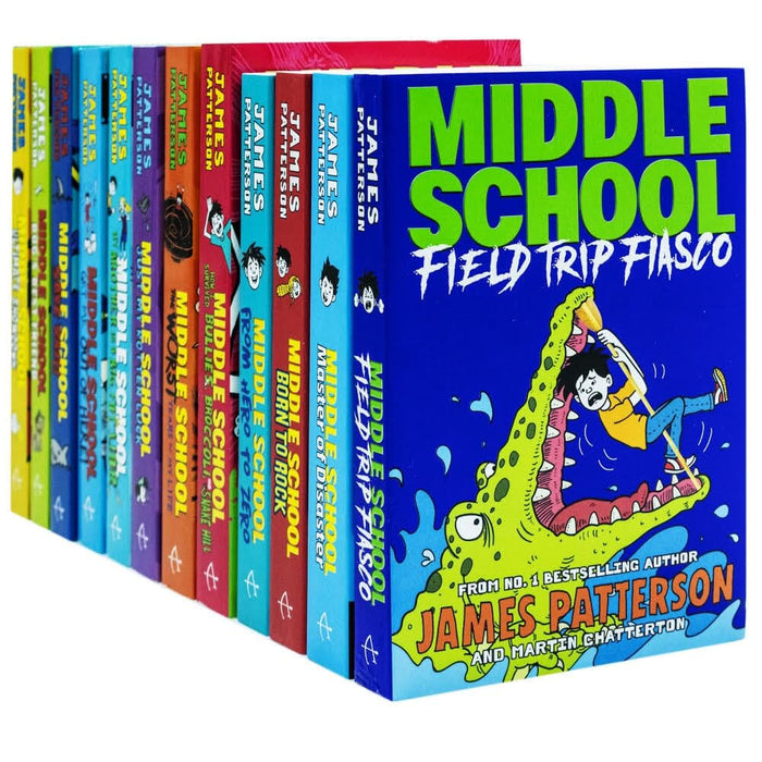 Middle School By James Patterson 12 Books Collection Set - Ages 9-14 - Paperback 9-14 Penguin