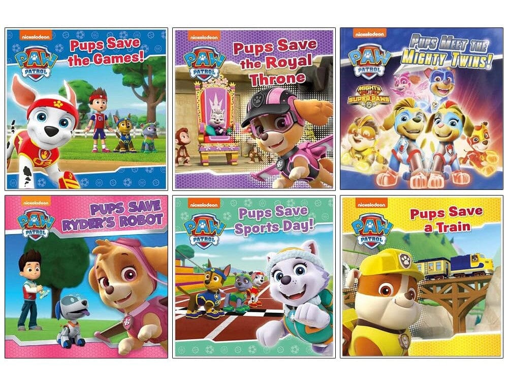 Nickelodeon PAW Patrol Pups: 6 Picture Books Collection Set - Ages 2-5 - Paperback 0-5 HarperCollins Publisher