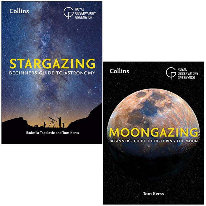 Stargazing & Moongazing Beginners guide By Royal Observatory Greenwich 2 Books Collection Set - Non Fiction - Paperback Non-Fiction HarperCollins Publishers