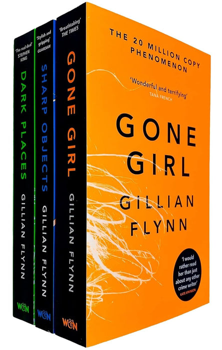 Gillian Flynn: Gone Girl, Sharp Objects & Dark Places 3 Books Collection Set - Fiction - Paperback Fiction W&N