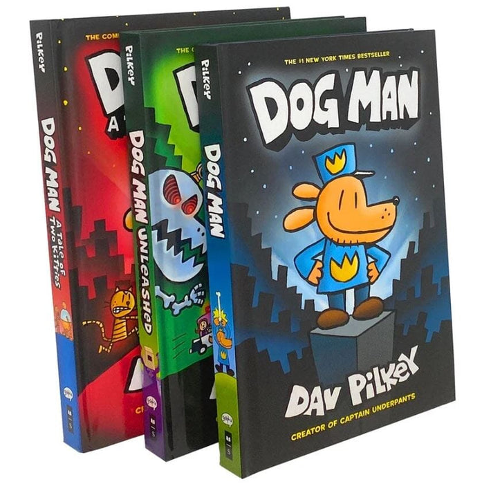 Dog Man: Book 1-3 Graphic Novels by Dav Pilkey 3 Books Collection Box Set - Ages 6-12 - Hardback Graphic Novels Scholastic