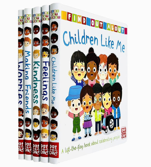 A lift the flap Find out About Series By Pat-a-Cake 5 Books Collection Set - Ages 1-3 - Board Book Books2Door