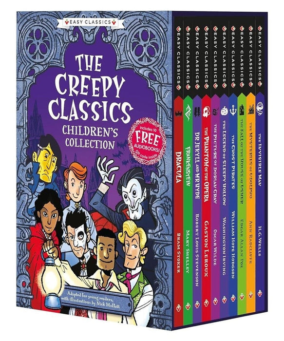 The Creepy Classics: Children’s Easy Classics Collection 10 Books Box Set - Ages 7-11 - Paperback 7-9 Sweet Cherry Publishing