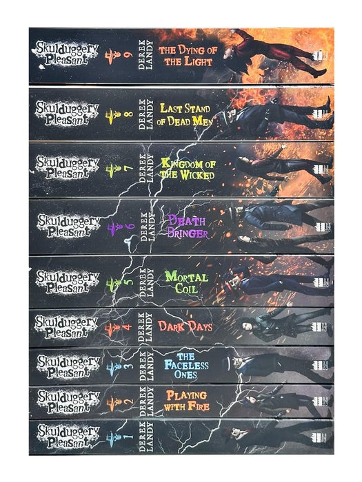 Skulduggery Pleasant by Derek Landy: Books 1-9 Set - Ages 11+ - Paperback Young Adult HarperCollins Publishers