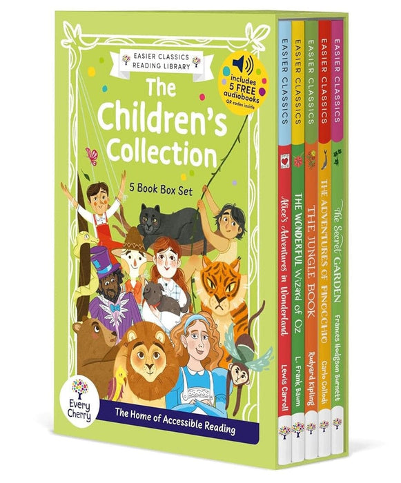 Easier Classics Reading Library: The Children’s Collection 5 Books Box Set With Free Audio Books - Ages 7-9 - Paperback 7-9 Sweet Cherry Publishing