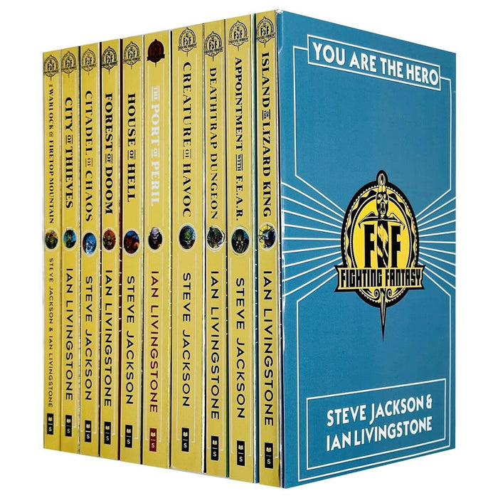 Fighting Fantasy Series 1 & 2 By Steve Jackson & Ian Livingstone: 10 Books Collection Set - Ages 9-14 - Paperback 9-14 Scholastic