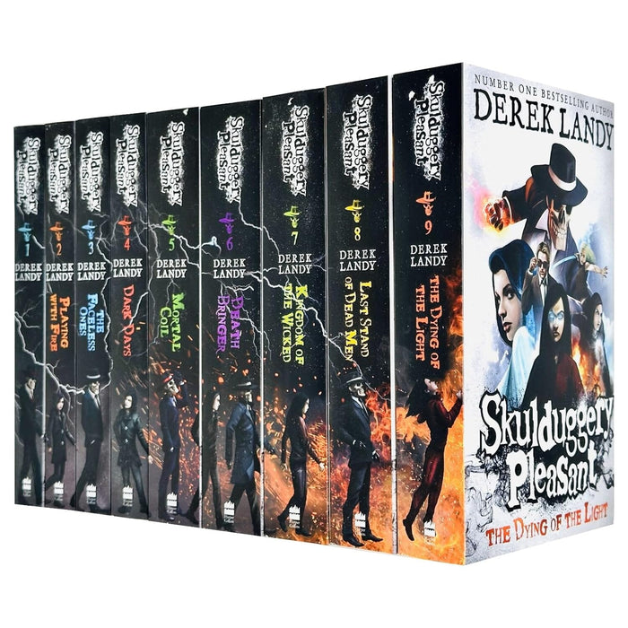 Skulduggery Pleasant by Derek Landy: Books 1-9 Set - Ages 11+ - Paperback Young Adult HarperCollins Publishers