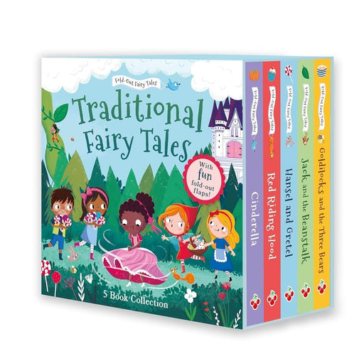 Traditional Fold-Out Fairy Tales Collection by Sweet Cherry Publishing illustrated 5 Books Box Set - Ages 3-6 - Board Book 3-5 Sweet Cherry Publishing