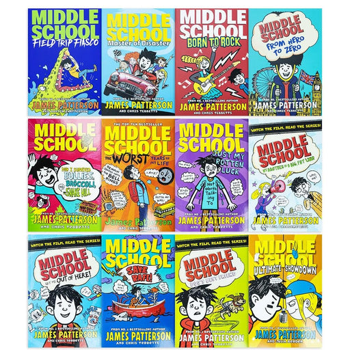 Middle School By James Patterson 12 Books Collection Set - Ages 9-14 - Paperback 9-14 Penguin