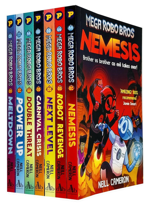 Mega Robo Bros Series By Neill Cameron Graphic Novels 6 Books Collection Set - Ages 9-12 - Paperback Graphic Novels David Fickling Books ltd