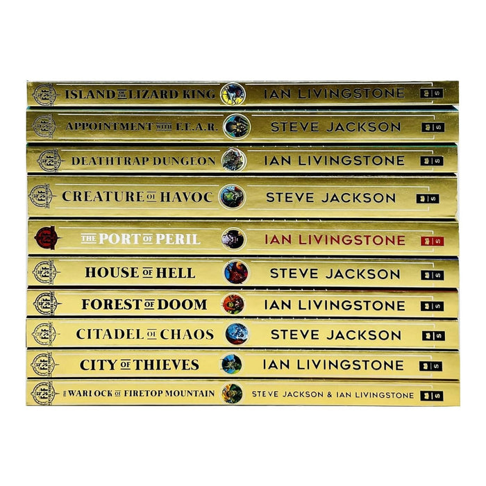 Fighting Fantasy Series 1 & 2 By Steve Jackson & Ian Livingstone: 10 Books Collection Set - Ages 9-14 - Paperback 9-14 Scholastic