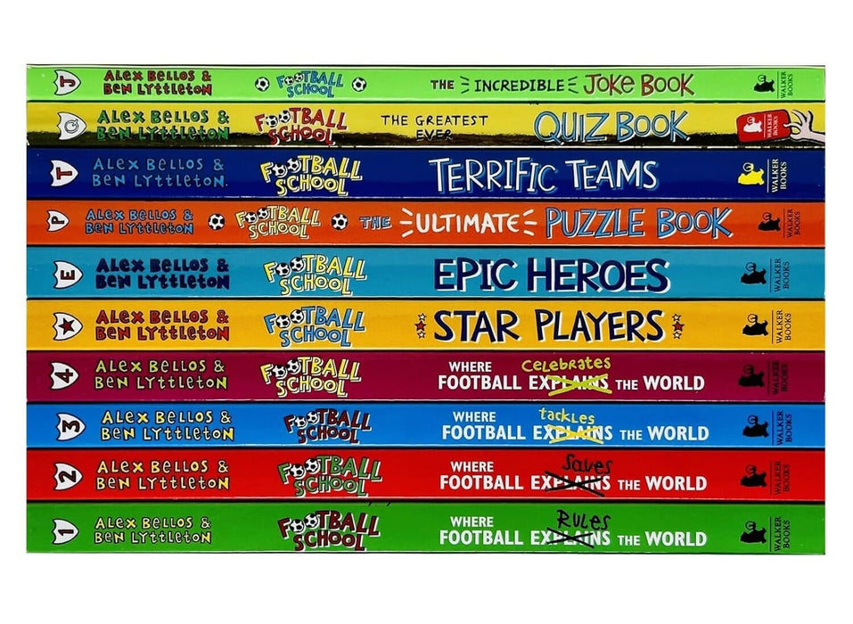 Football School The Fantastic Fan-Thology By Alex Bellos & Ben Lyttleton illustrated 10 Books Collection Box Set - Ages 7+ - Paperback 7-9 Walker Books Ltd