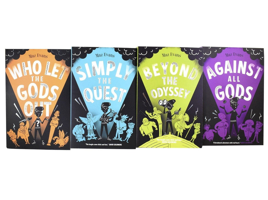 Who Let the Gods Out by Maz Evans Complete 4 Books Collection Box Set - Ages 9-14 - Paperback 9-14 Chicken House Ltd