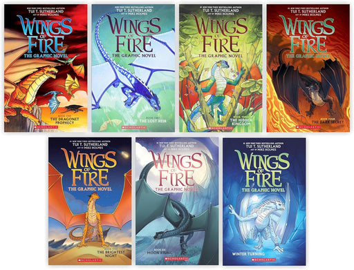 Wings of Fire Graphix Series By Tui T. Sutherland Graphic Novels 7 Books Collection - Ages 8-12 - Paperback Graphic Novels Scholastic