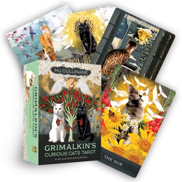 Grimalkin's Curious Cats Tarot : An 80-Card Deck and Guidebook by MJ Cullinane Extended Range Hay House Inc