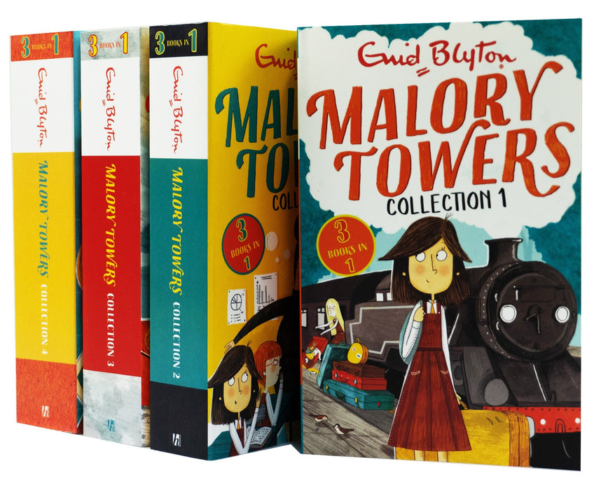 Malory Towers Collection By Enid Blyton 4 Books 12 Story - Ages 8-11 - Paperback