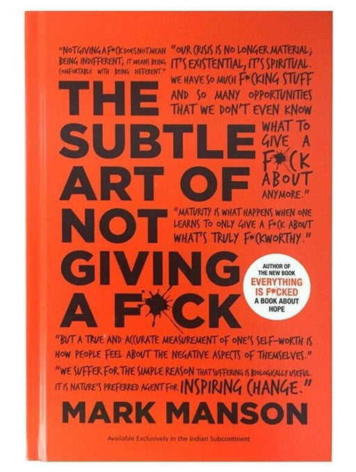 The Subtle Art of Not Giving a by Mark Manson - Non-Fiction - Hardback Non-Fiction HarperCollins Publishers