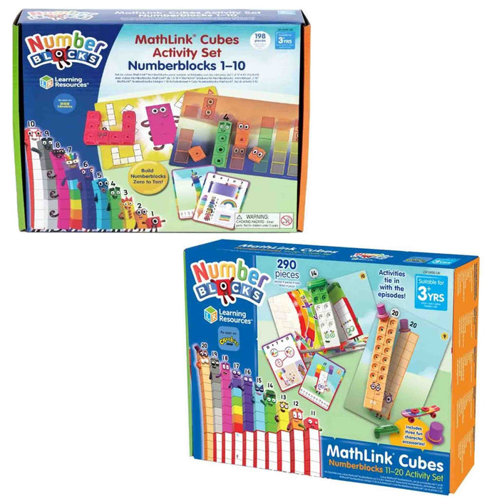 MathLink Cubes Numberblocks 1-20 Activity Set by Learning Resources - Ages 3+ 0-5 Learning Resources