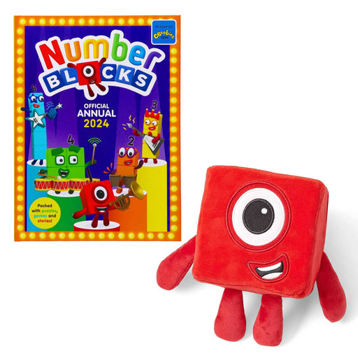 Numberblocks Annual 2024 & Numberblocks One Plush: Girls & Boys, Soft Toys for Toddlers by Learning Resources - Ages 18 Months+ 0-5 Learning Resources