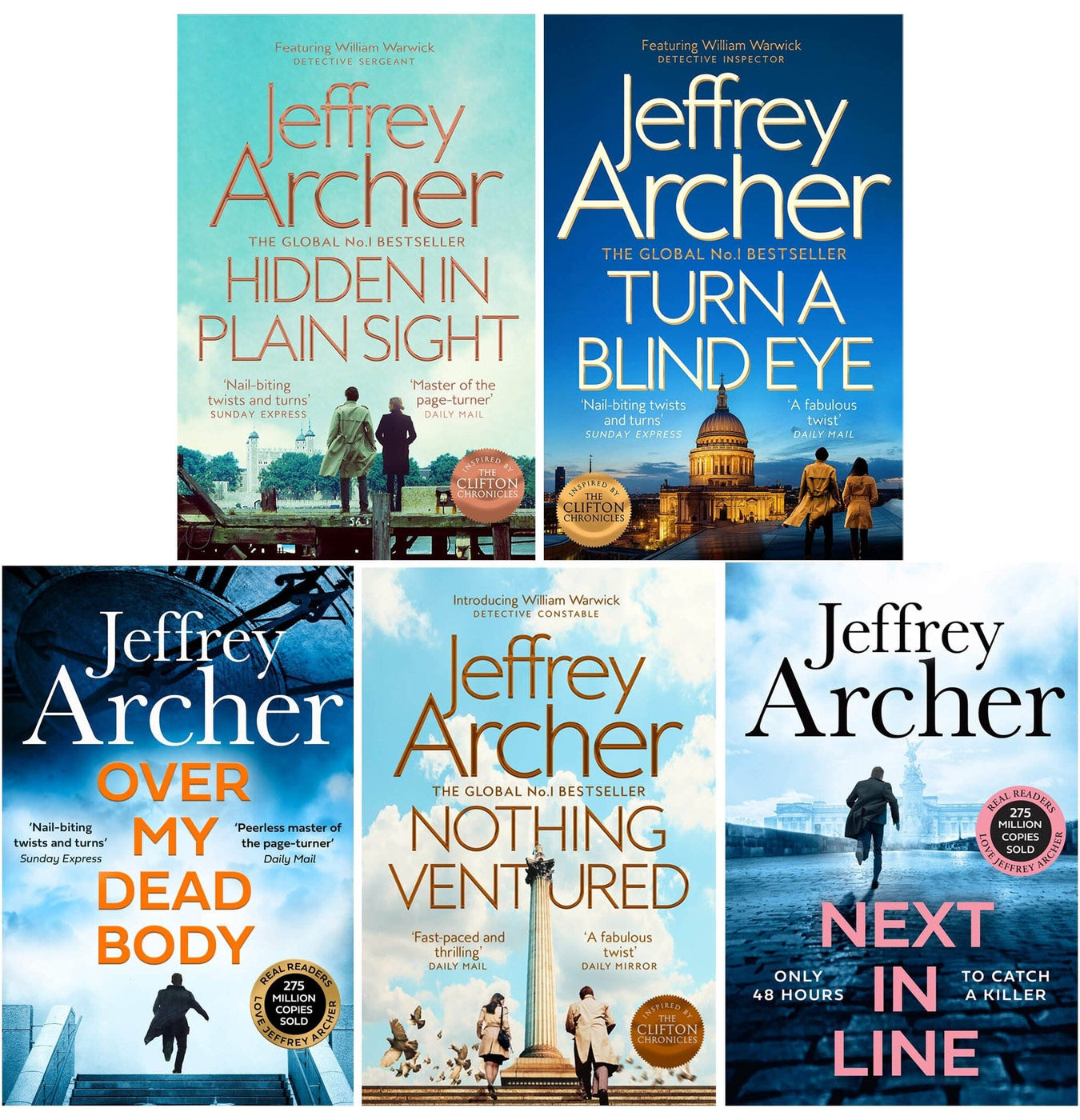 William Warwick Series By Jeffrey Archer 5 Books Collection Set Fict