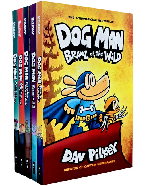 Dog Man 6-10: The Supa Buddies Mega Collection by Dav Pilkey 5 Books Collection Set - Ages 6-12 - Paperback 7-9 Scholastic