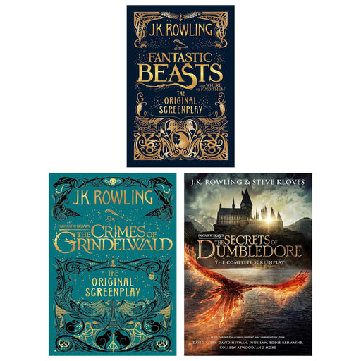 Fantastic Beasts Scripts by J.K. Rowling 3 Books Collection Set - Ages 10-15 - Hardback/Paperback 9-14 Sphere