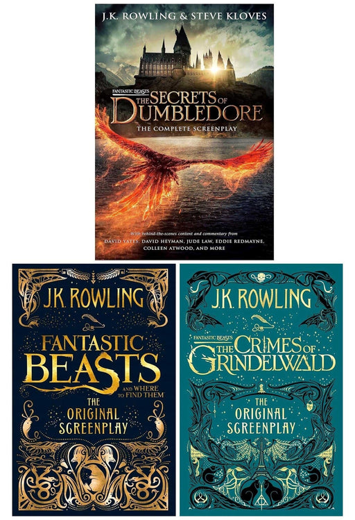 Fantastic Beasts Scripts by J.K. Rowling 3 Books Collection Set - Ages 10-15 - Hardback/Paperback 9-14 Sphere