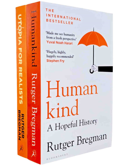 Rutger Bregman's Humankind & Utopia for Realists 2 Books Collection Set - Non Fiction - Paperback Non-Fiction Bloomsbury Publishing (UK)