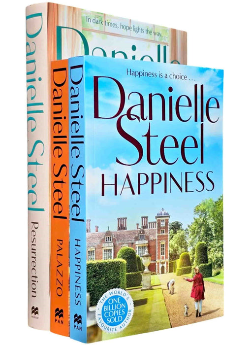 Danielle Steel's Palazzo, Happiness & Resurrection 3 Books Collection set - Fiction - Paperback/Hardback Fiction Pan Macmillan