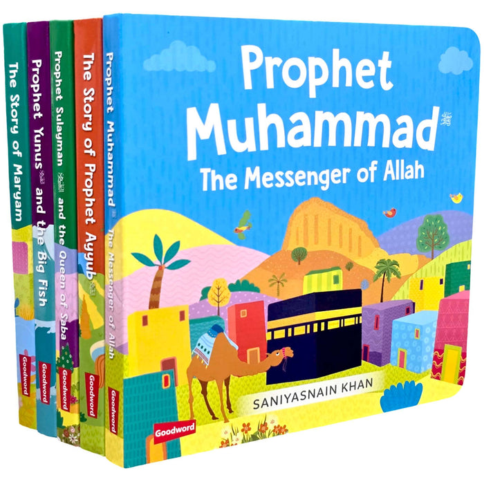 The Story of Prophets Series (Set 2) By Saniyasnain Khan 5 Books Collection Set - Ages 0-5 - Board Book 0-5 Good Word Books