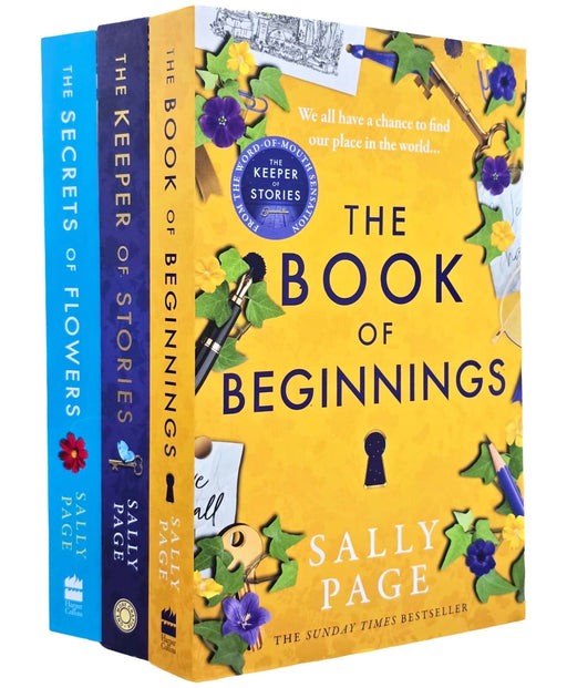 Sally Page: The Keeper of Stories, The Book of Beginnings & The Secrets of Flowers 3 Books Collection Set - Fiction - Paperback Fiction HarperCollins Publishers