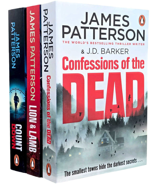 James Patterson: Countdown, Lion & Lamb & Confessions of the Dead 3 Books Collection Set - Fiction - Paperback Fiction Penguin