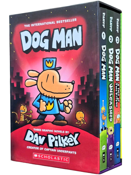 Dog Man: Book 1-3 Graphic Novels by Dav Pilkey 3 Books Collection Box Set - Ages 6-12 - Hardback Graphic Novels Scholastic